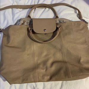 Longchamp Le Pilage Cuir Travel bag - Leather Cream